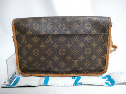 LOUIS VUITTON RFID Unverifiable Monogram Louis Vuitton Gibessiere MM M42247/AR1901 Shoulder Bag with Torn Shoulder Strap