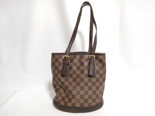LOUIS VUITTON RFID Unverified Damier Louis Vuitton Damier Marais Bucket N42240/AR0967 Tote Bag