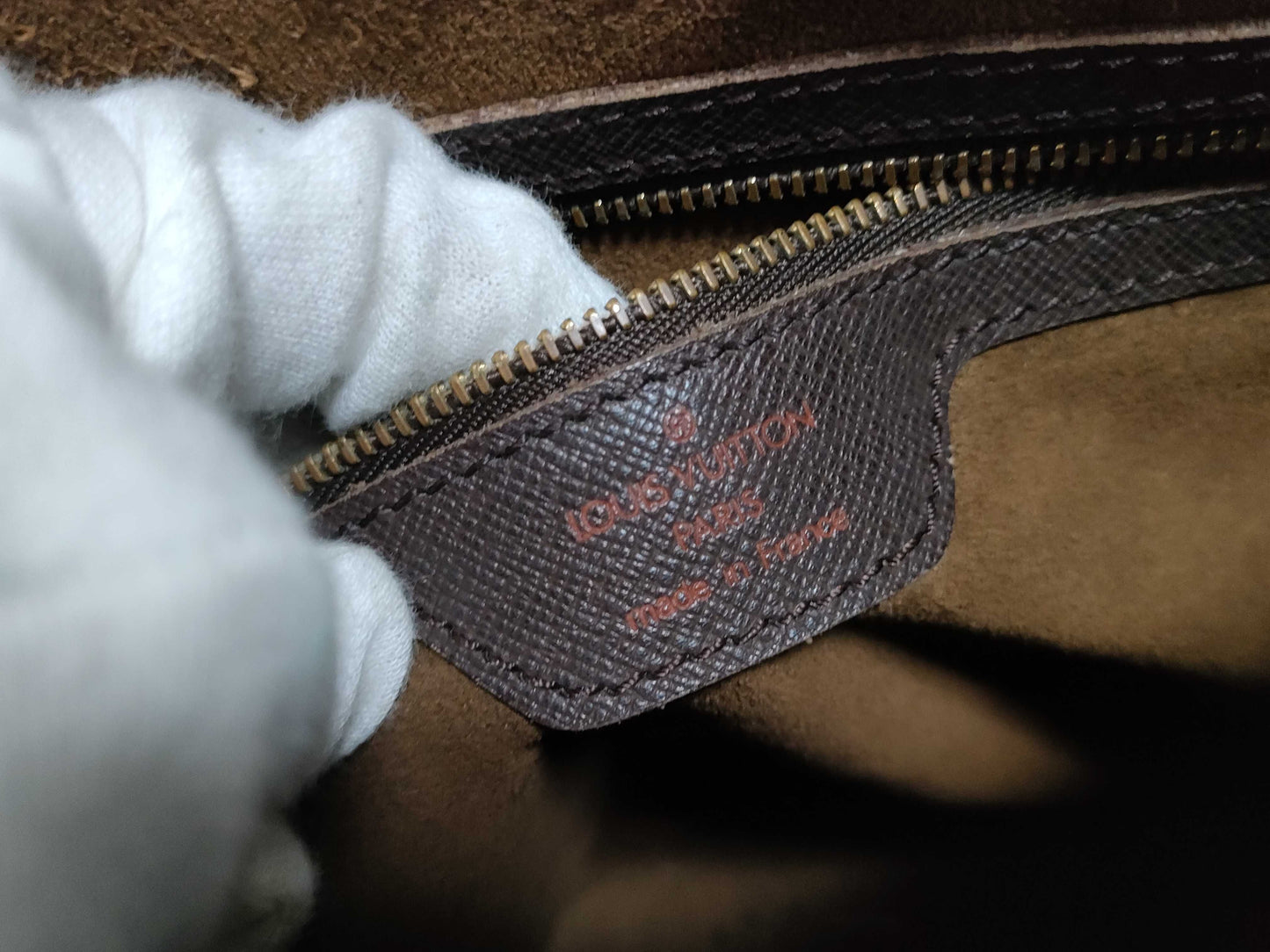 LOUIS VUITTON RFID Unverified Damier Louis Vuitton Damier Marais Bucket N42240/AR0967 Tote Bag