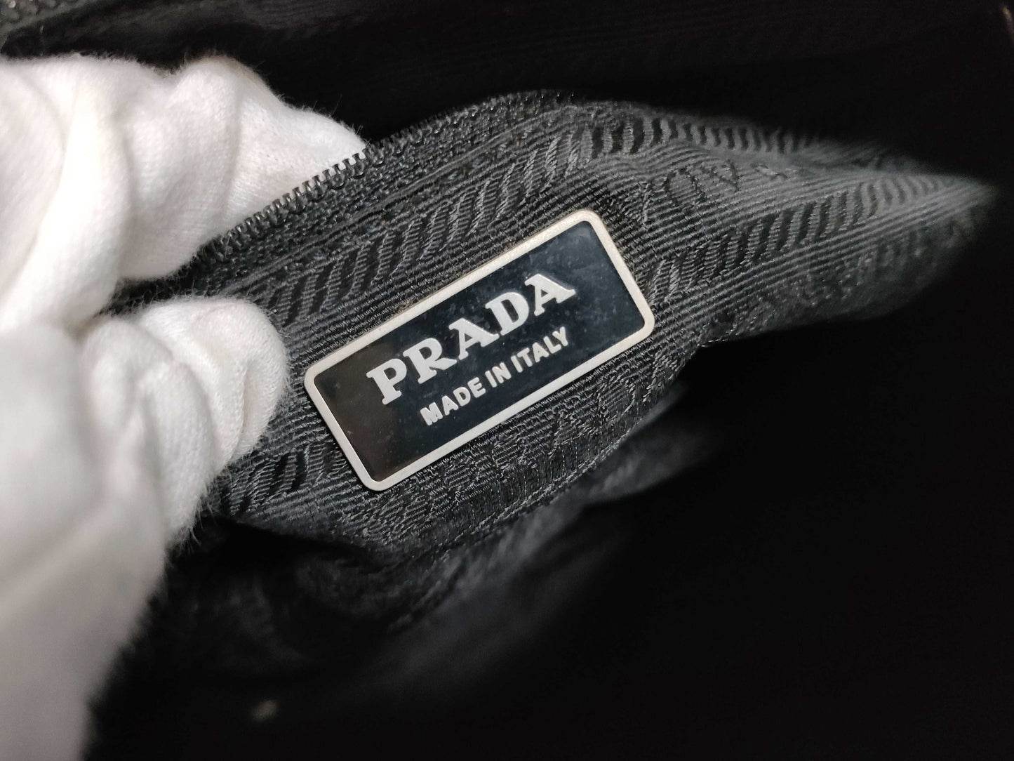 PRADA Nylon Prada Saffiano Shoulder Bag