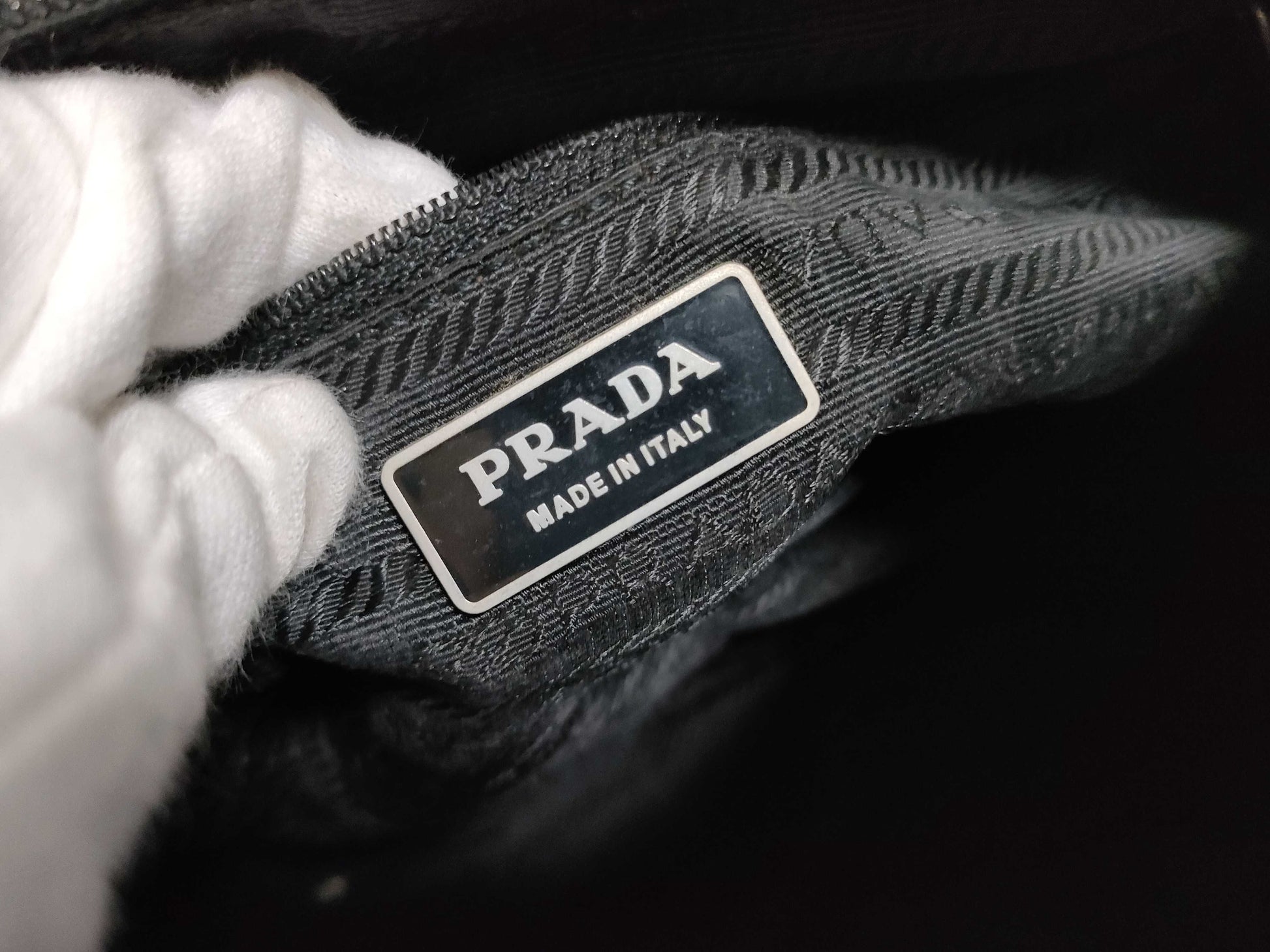 PRADA Nylon Prada Saffiano Shoulder Bag