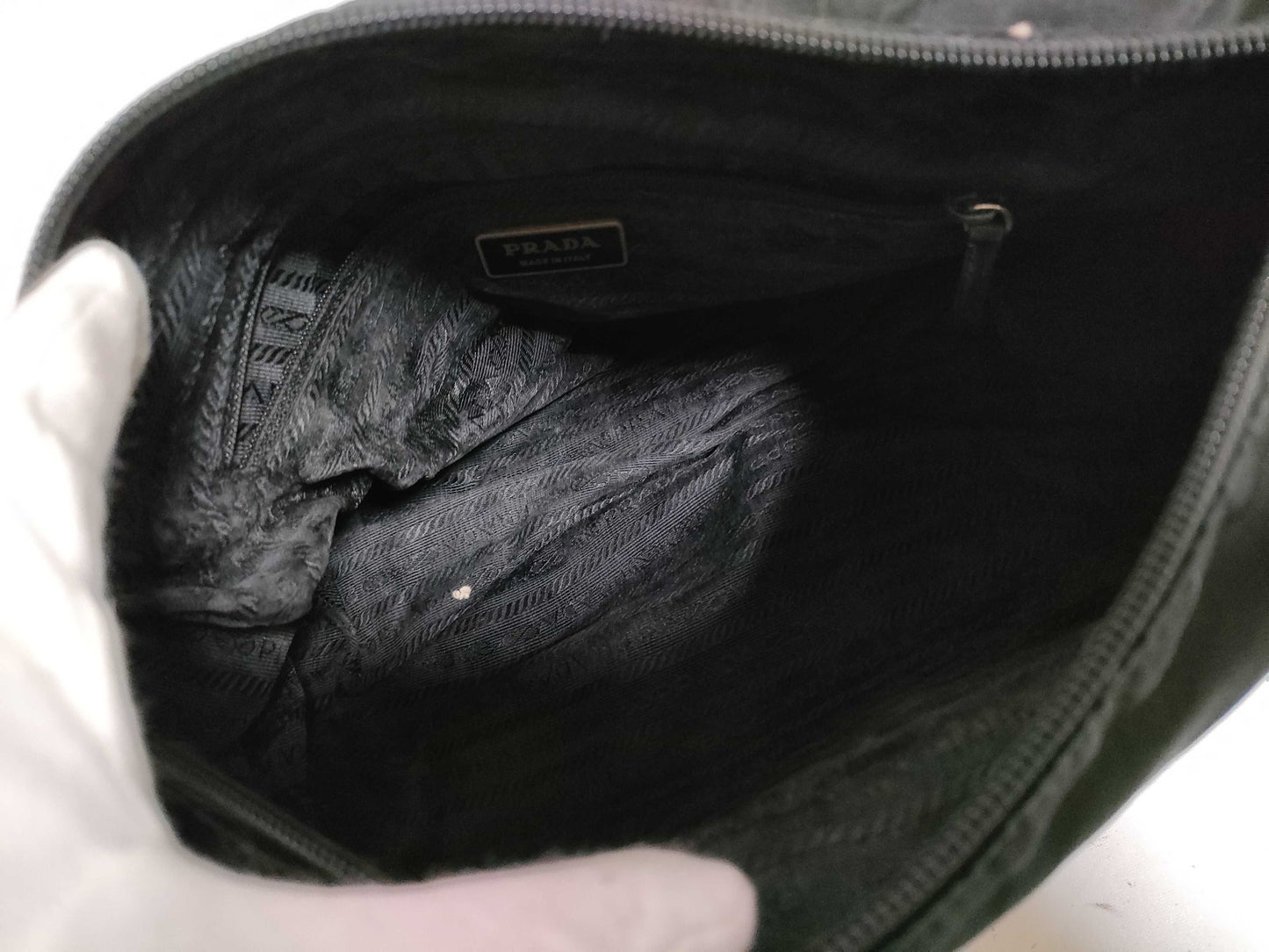 PRADA Nylon Prada Saffiano Shoulder Bag