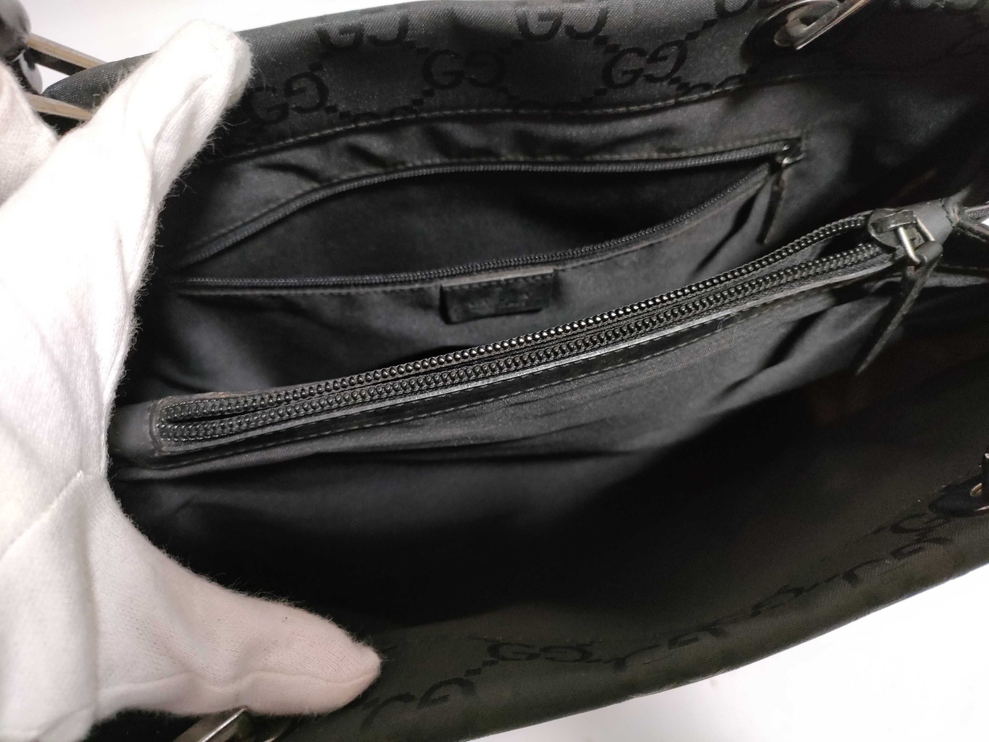 GUCCI Bamboo Gucci GG Supreme Bamboo Handbag Handbag