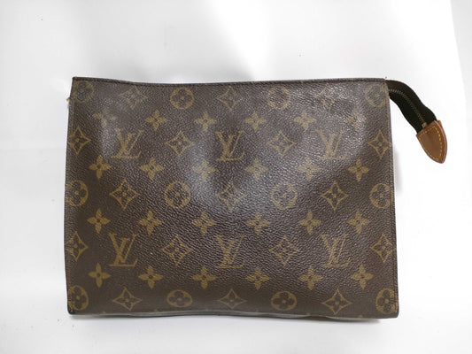 LOUIS VUITTON RFID serial number verification failed. Louis Vuitton Monogram Poche Toilette 26 M47542/831 Second Bag.