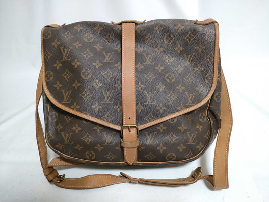 LOUIS VUITTON RFID Unverified Monogram Louis Vuitton Saumur 35 M42254/AR0962 Shoulder Bag