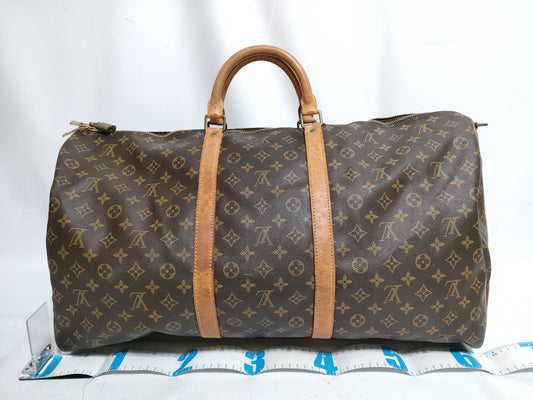 LOUIS VUITTON RFID Unverified Monogram Louis Vuitton Keepall 60 Bandouliere Boston Bag M41412/VI0930