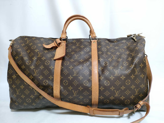 LOUIS VUITTON RFID Unverified Monogram Louis Vuitton Keepall 60 Bandouliere Boston Bag M41412/VI0930