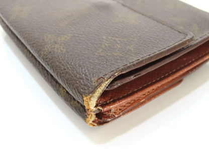 LOUIS VUITTON **** Monogram Louis Vuitton Monogram Porte Monnaie Carte Credit M61600/TH1923 Wallet