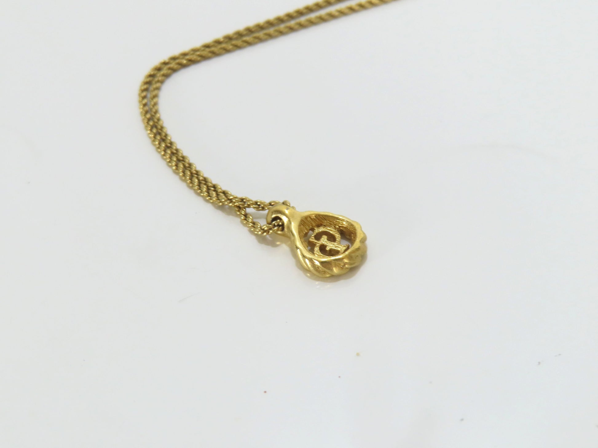 Christian Dior CD Necklace GP Necklace