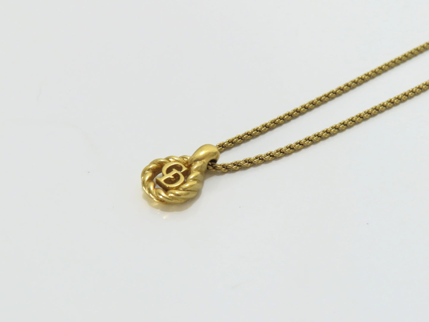 Christian Dior CD Necklace GP Necklace
