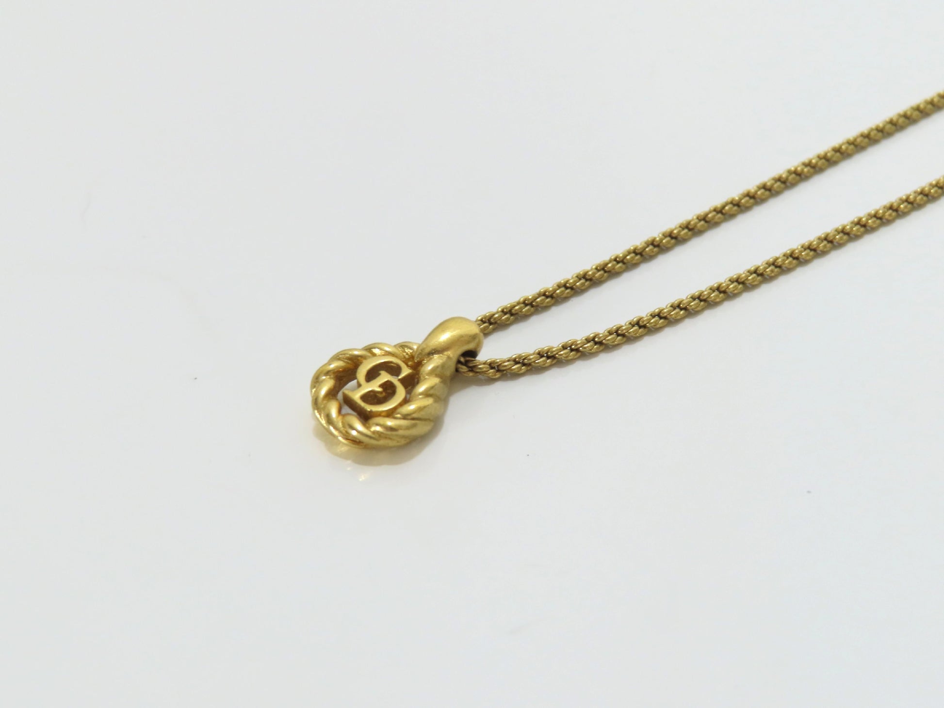 Christian Dior CD Necklace GP Necklace