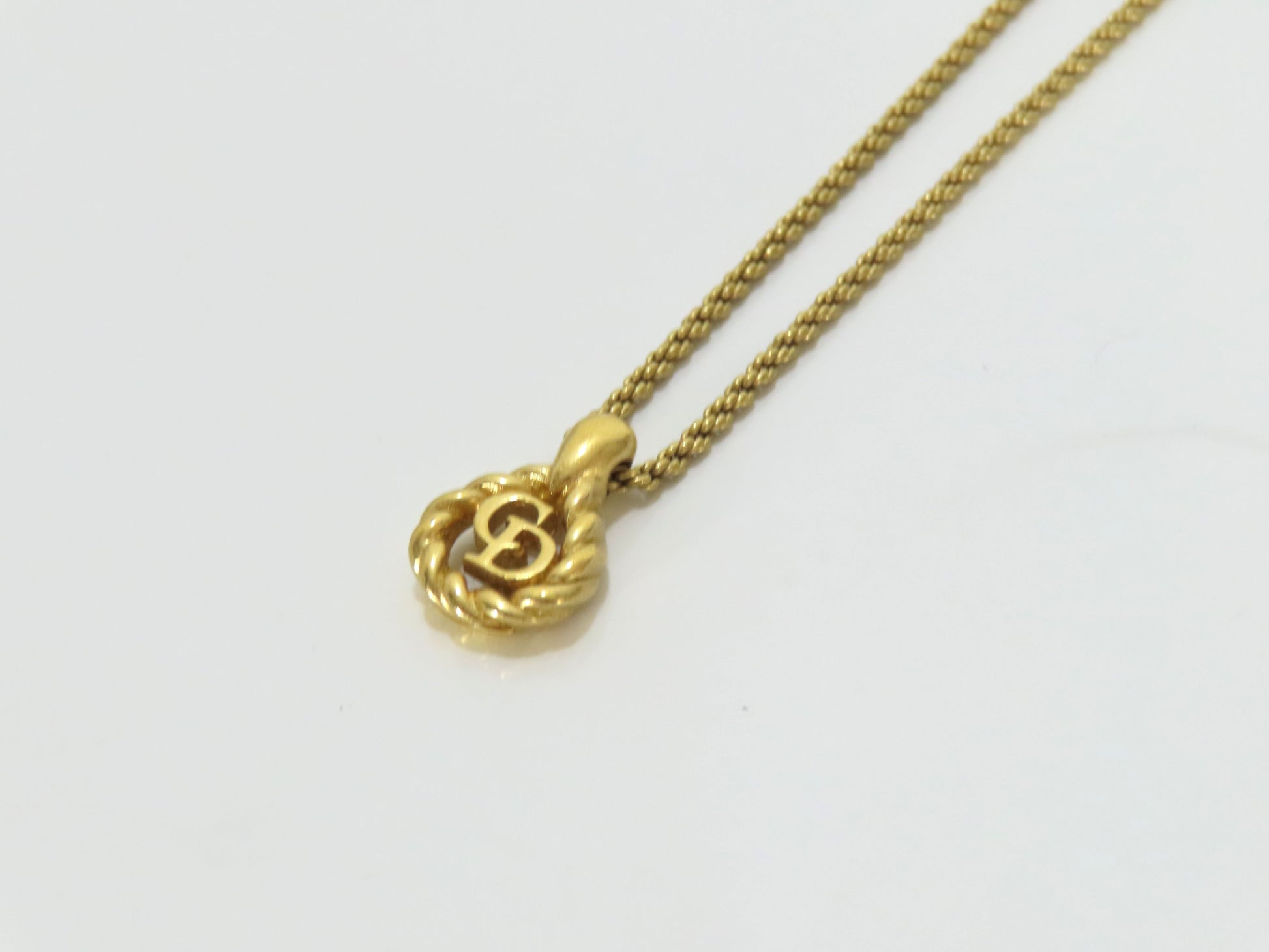 Christian Dior CD Necklace GP Necklace