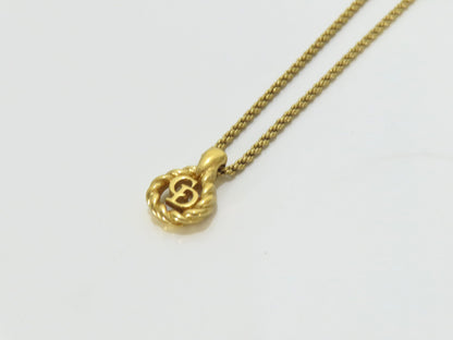 Christian Dior CD Necklace GP Necklace