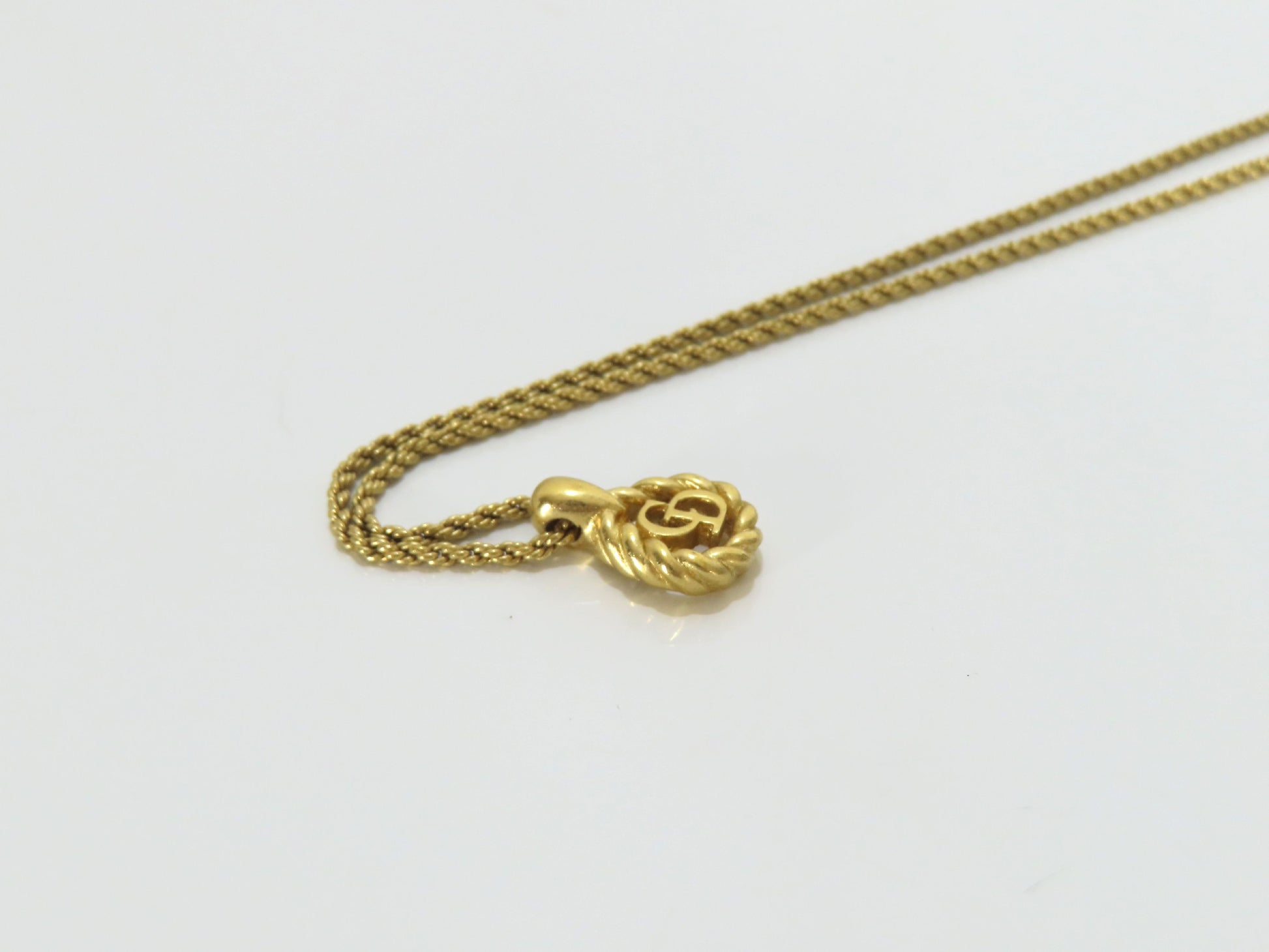 Christian Dior CD Necklace GP Necklace