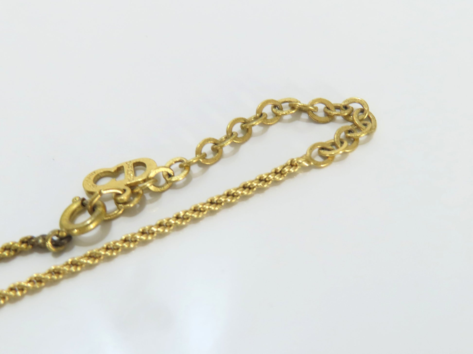 Christian Dior CD Necklace GP Necklace
