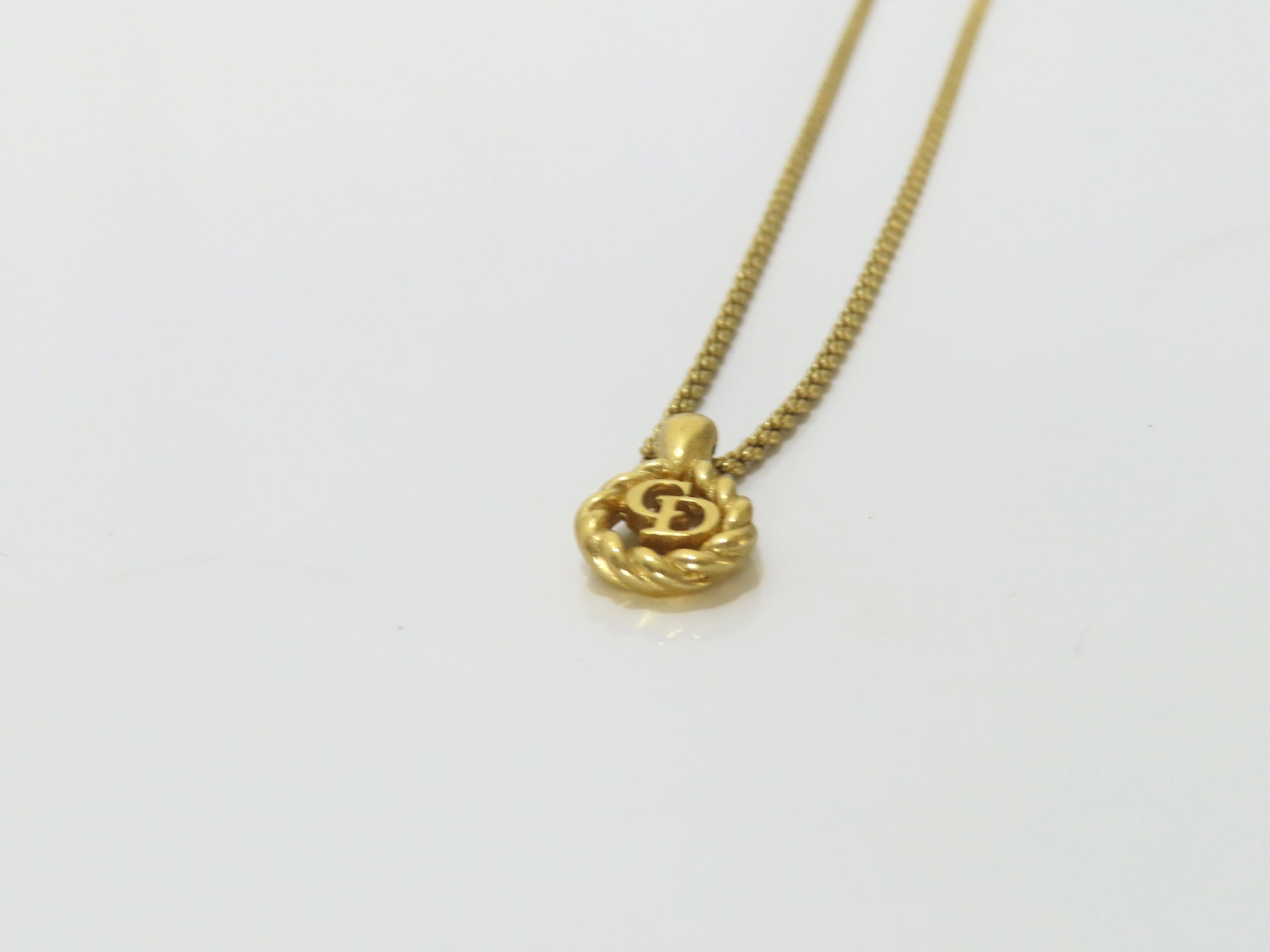 Christian Dior CD Necklace GP Necklace