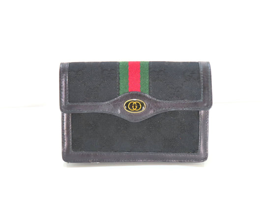 GUCCI GG Canvas Sherry Line Pouch Box Pouch