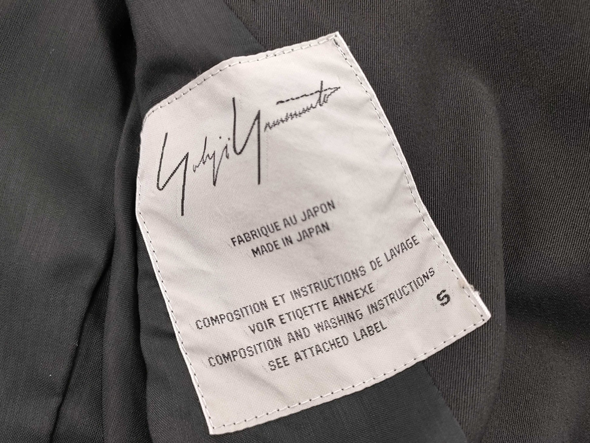 Yohji Yamamoto Coat S Coat