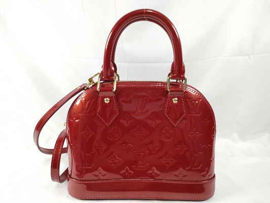 LOUIS VUITTON RFID Verified AA1104 Vernis LOUIS VUITTON Alma BB Handbag