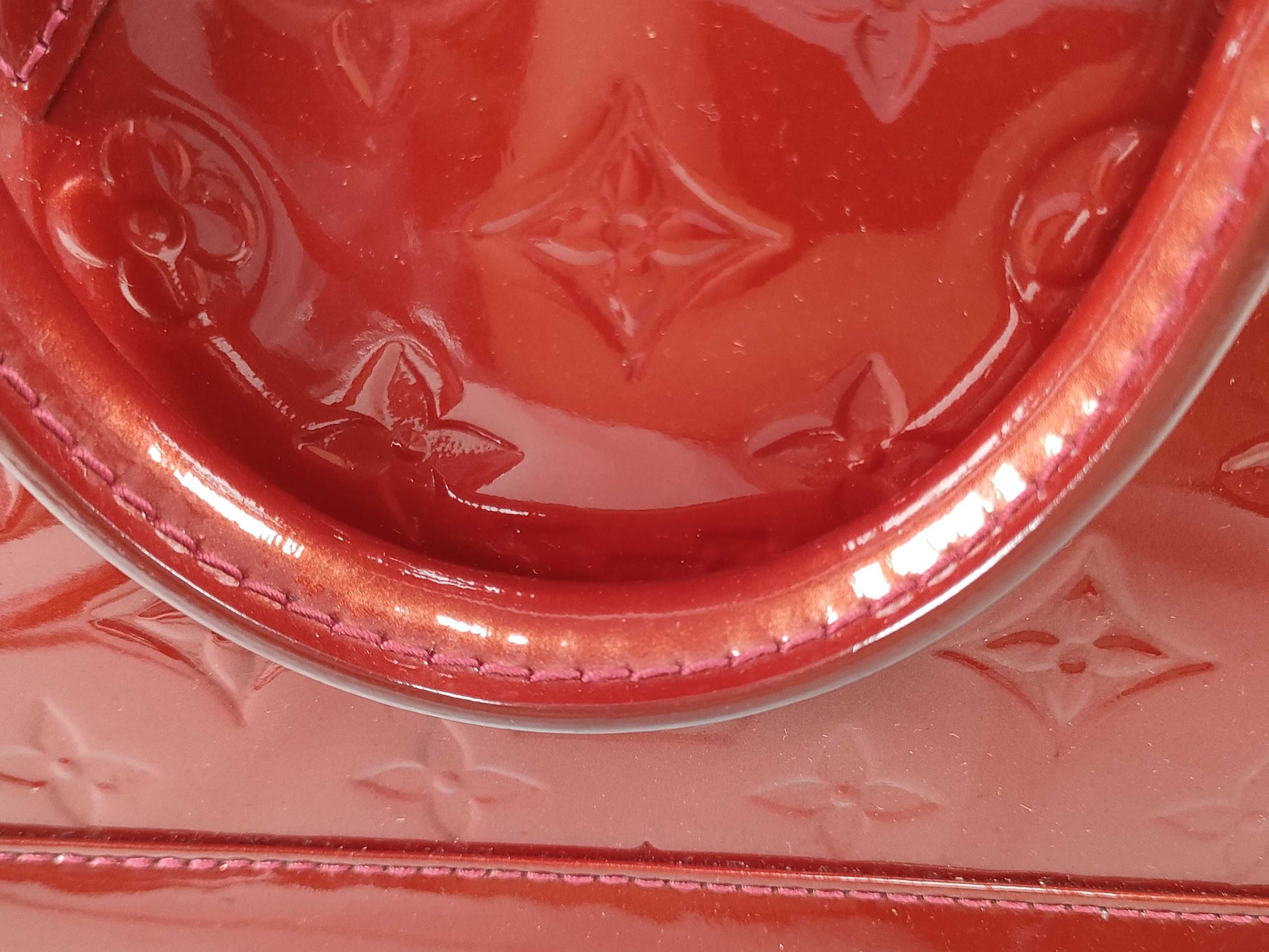 LOUIS VUITTON RFID Verified AA1104 Vernis LOUIS VUITTON Alma BB Handbag