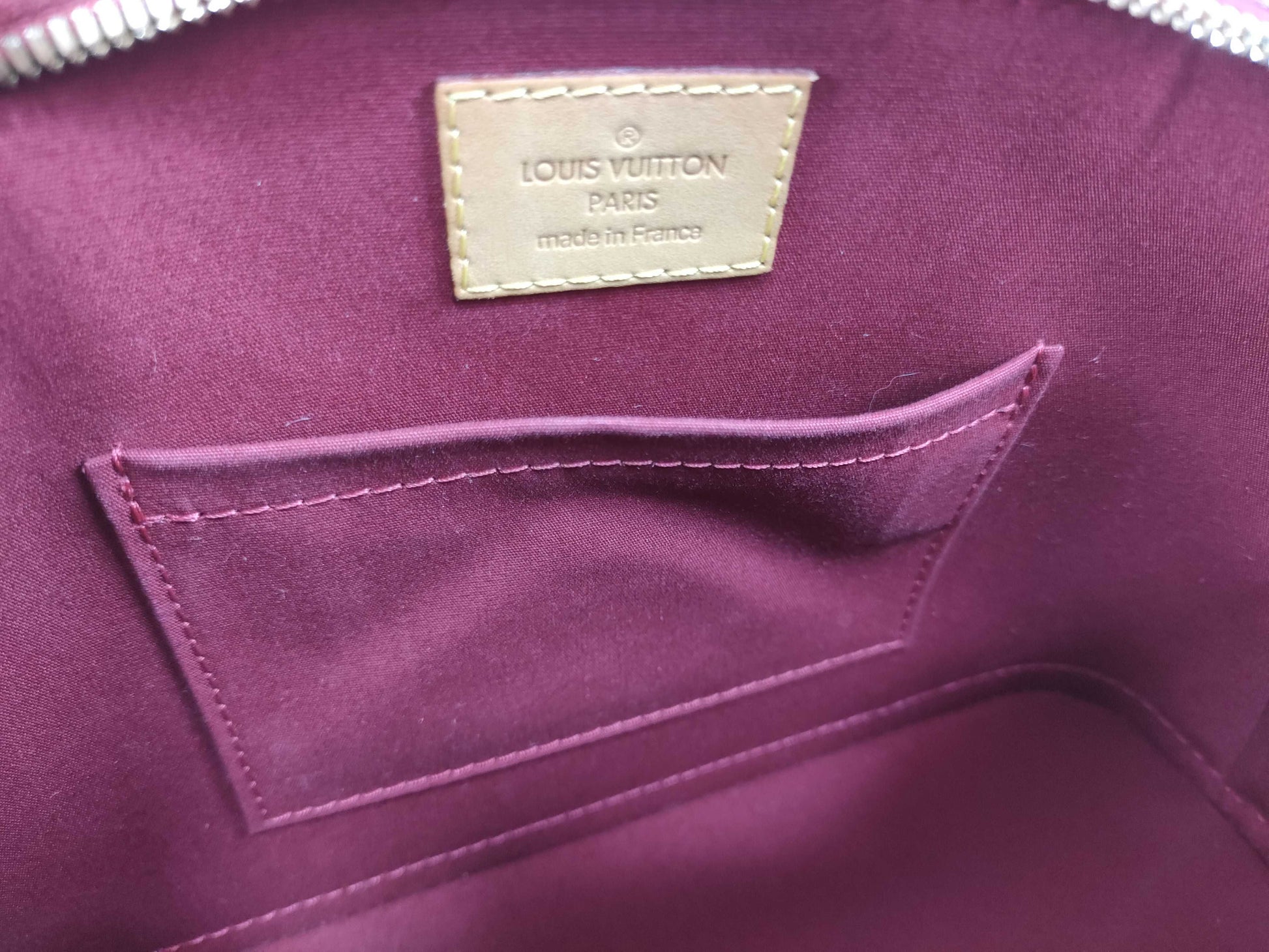 LOUIS VUITTON RFID Verified AA1104 Vernis LOUIS VUITTON Alma BB Handbag