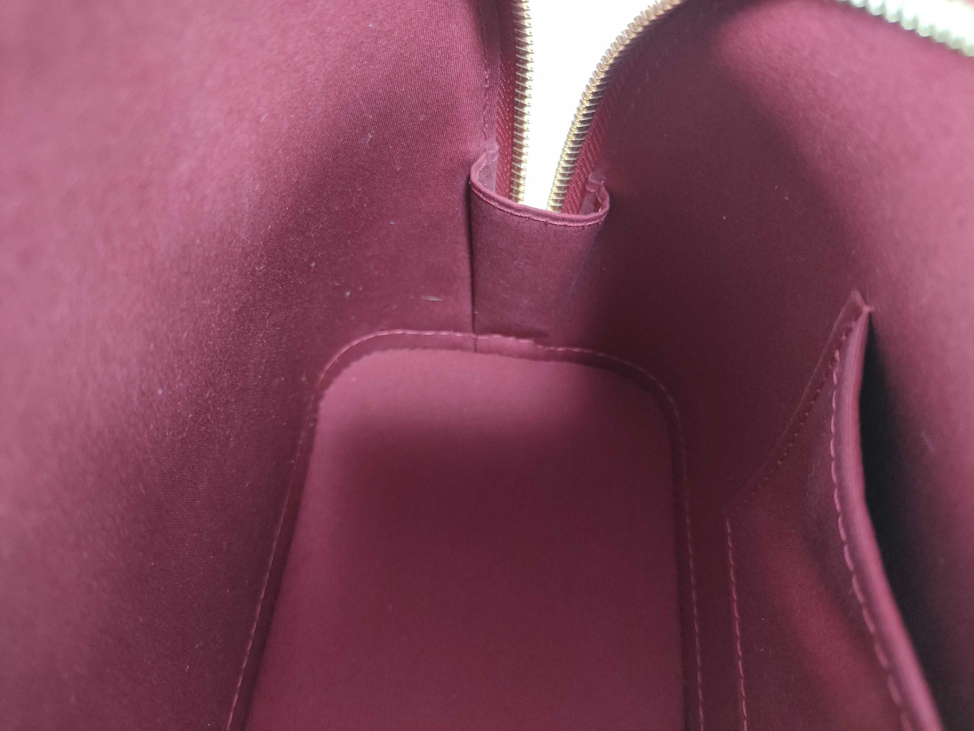 LOUIS VUITTON RFID Verified AA1104 Vernis LOUIS VUITTON Alma BB Handbag