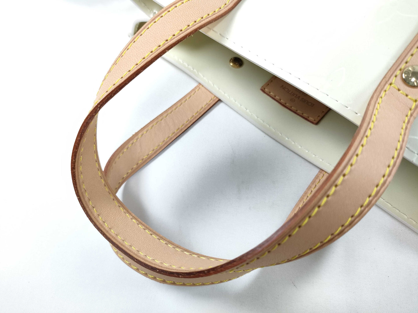 LOUIS VUITTON RFID Unverified MI 0076 Vernis LOUIS VUITTON Lead PM Tote Bag