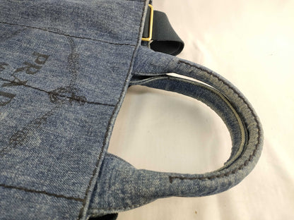 PRADA Prada Denim Canapa 2-way Tote Bag