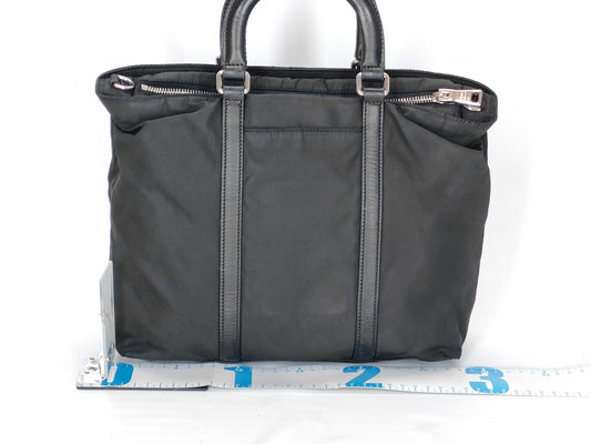 PRADA nylon Prada nylon calfskin black handbag