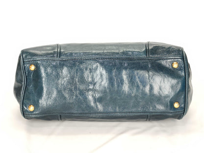 Miu Miu Vitello Shine Mini Boston Handbag