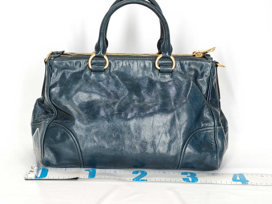Miu Miu Vitello Shine Mini Boston Handbag