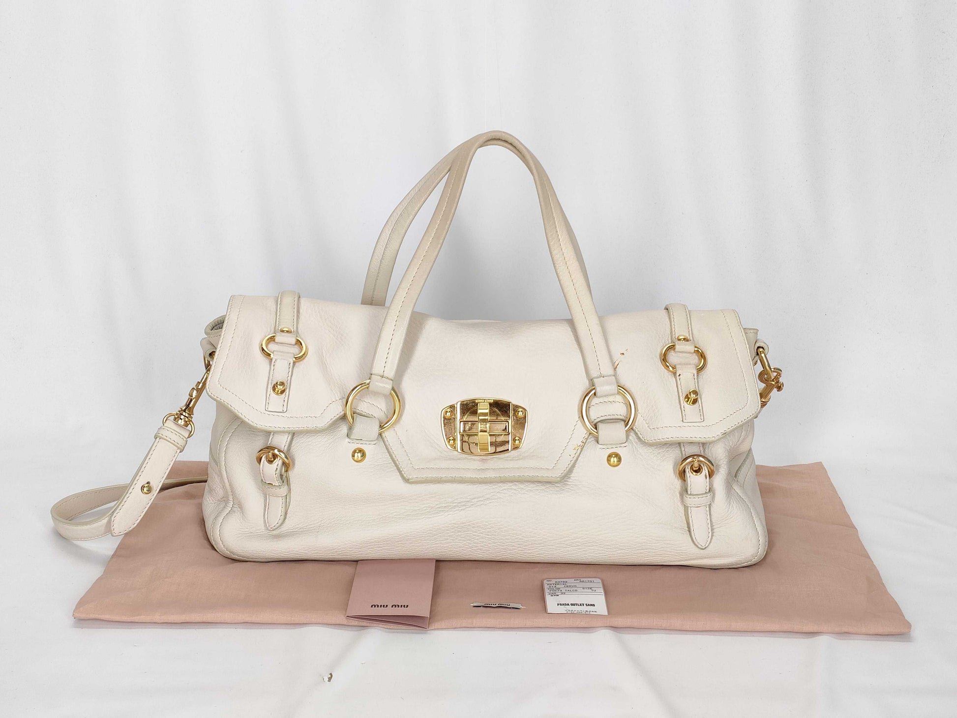 Miu Miu Turn Lock 2-Way Handbag