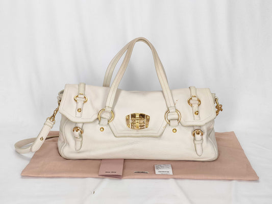 Miu Miu Turn Lock 2-Way Handbag