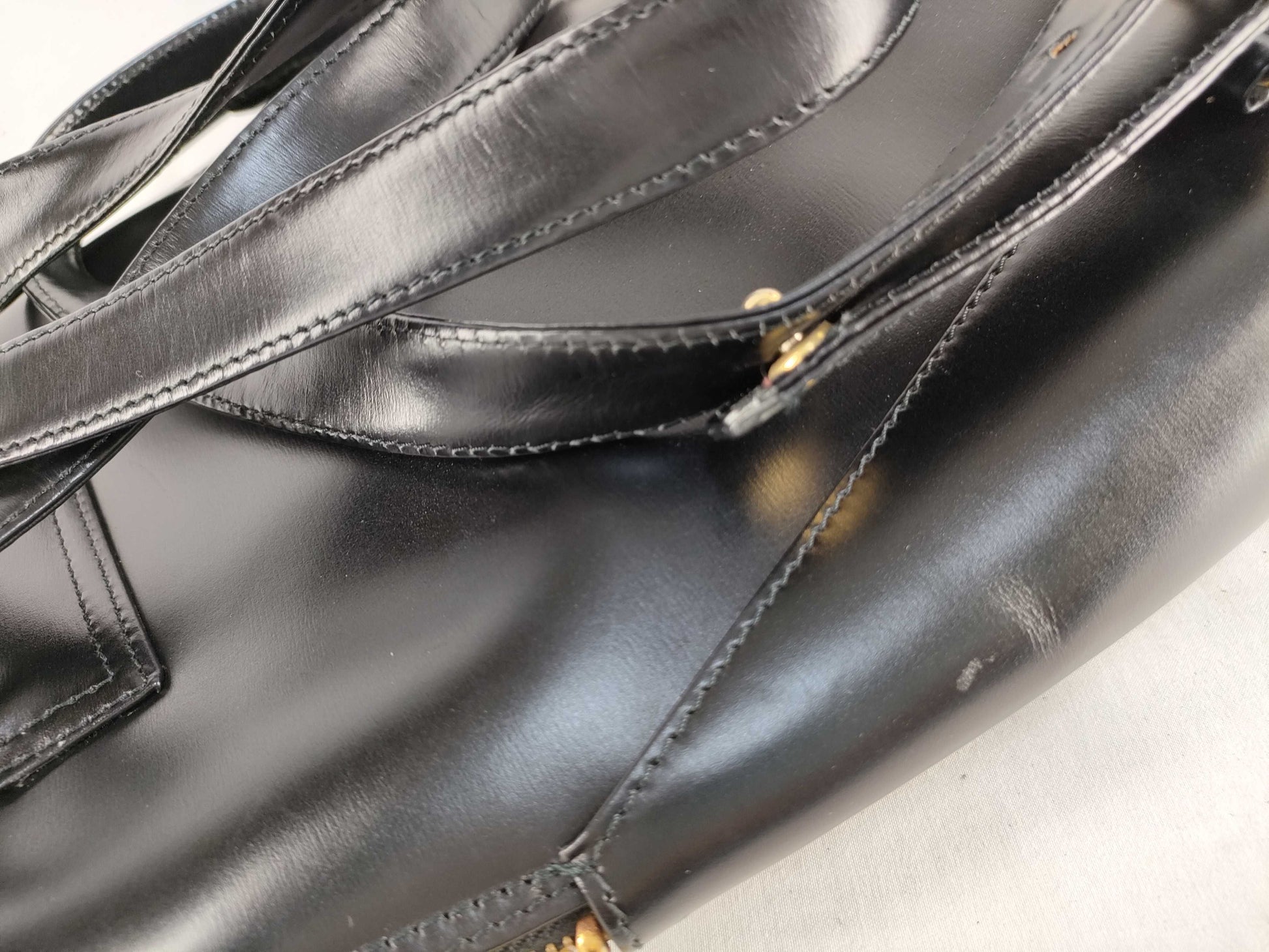 SAINT LAURENT Yves Saint Laurent Calfskin Backpack Black