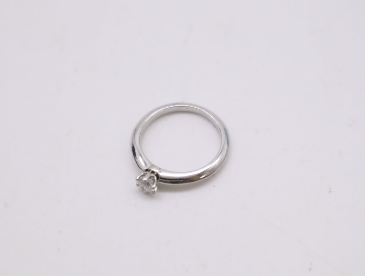 Tiffany & Co. Solitaire D0.20ct PT950 3.3g Ring 