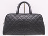 CHANEL A20997 Caviar Leather Bowling Bag with GD Hardware and Black Seal 10208571 Handbag