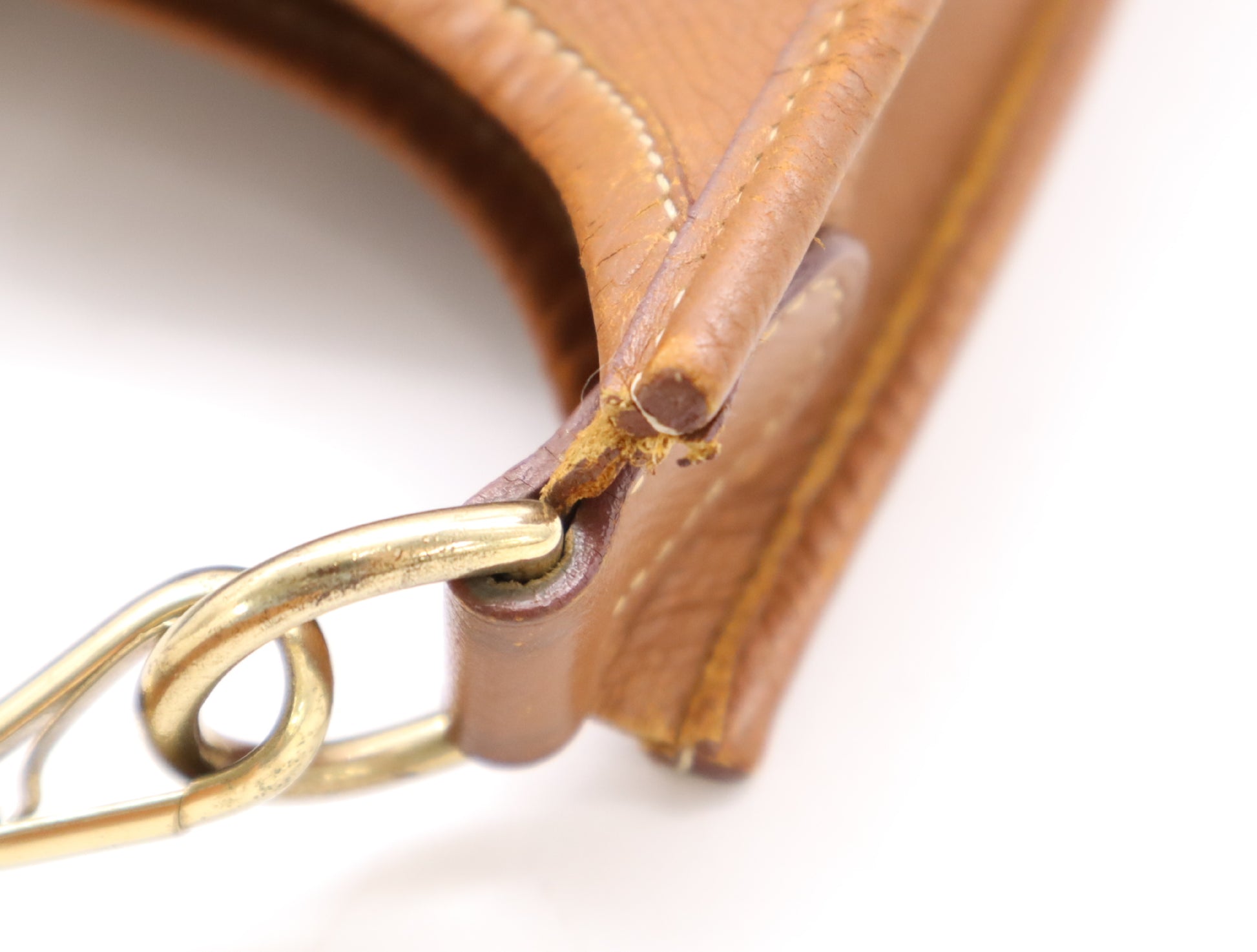 HERMES Epson XX engraved Evelyn GM gold shoulder bag