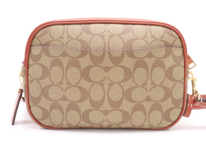 COACH H2273-CF304 Signature Shoulder Bag with Snoopy Collaboration Shoulder Strap and Dust Bag