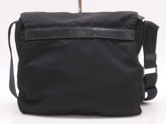 PRADA nylon shoulder bag with white tag