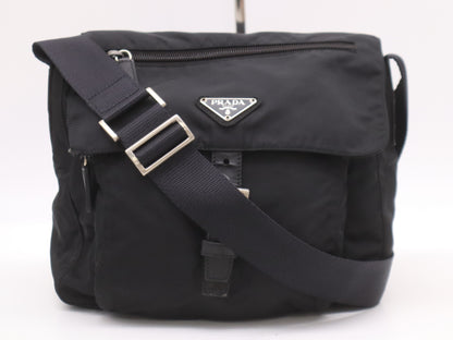 PRADA nylon shoulder bag with white tag