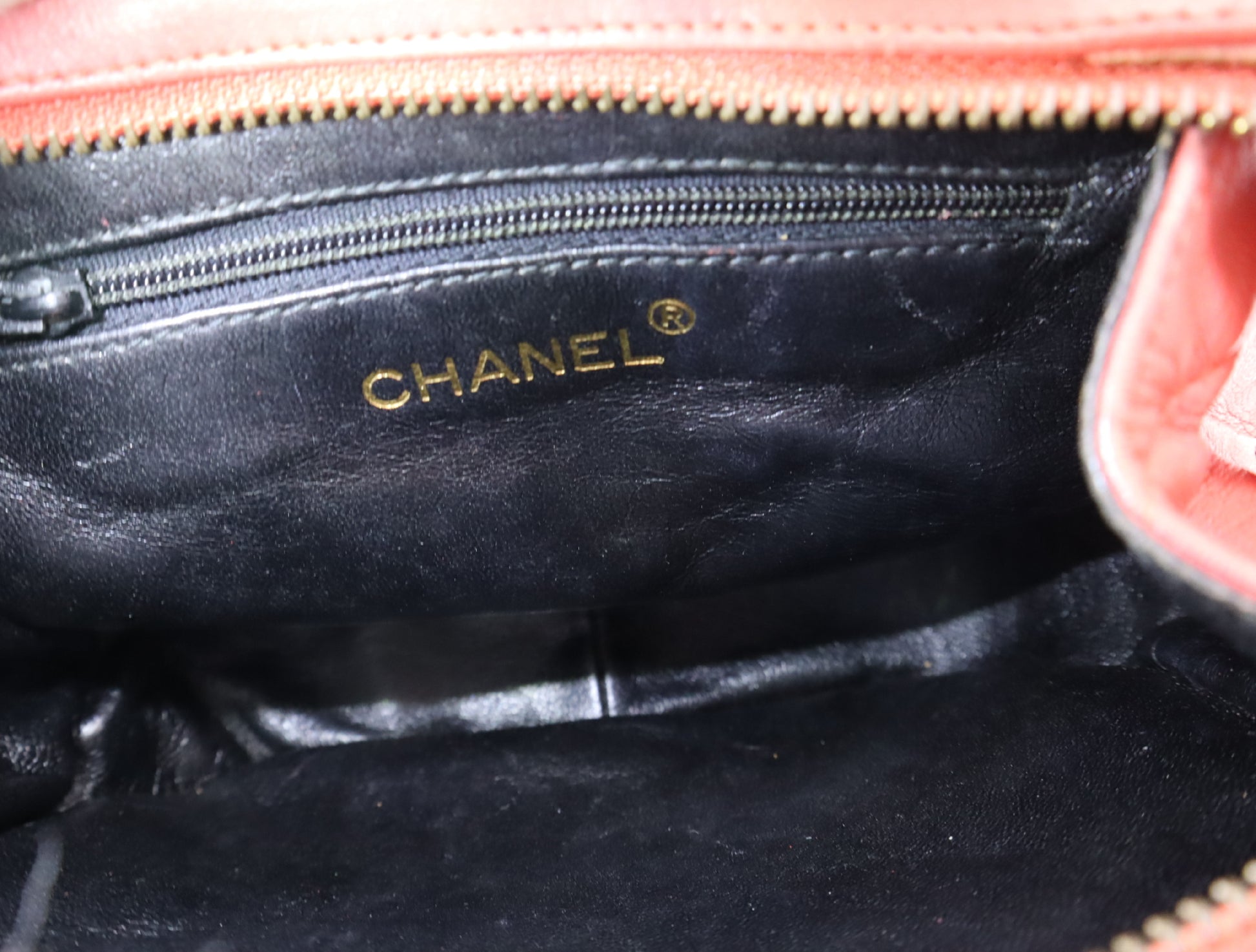 CHANEL Lambskin Matelasse Chain Shoulder Bag with Fringe, GD Hardware, Red Seal, 1728569 Shoulder Bag