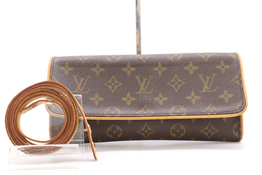 LOUIS VUITTON M51852 Monogram Pochette Twin GM Shoulder Bag