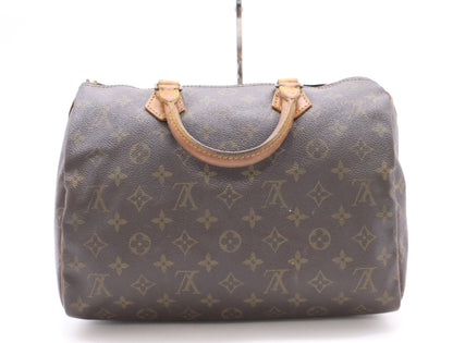 LOUIS VUITTON M41526 Monogram Speedy 30 Handbag with Zipper Pull