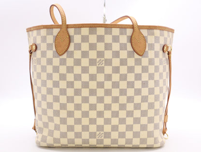 LOUIS VUITTON N51107 Azur Neverfull MM Old Model Tote Bag