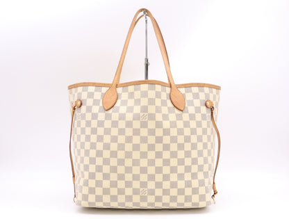 LOUIS VUITTON N51107 Azur Neverfull MM Old Model Tote Bag