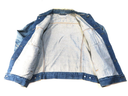 BALENCIAGA BALENCIAGA Demna-era FW17 back print denim jacket, oversized 38