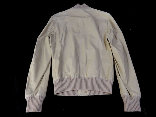 BOTTEGA VENETA BOTTEGA VENETA Leather Jacket Driving Blouson Greige Jacket