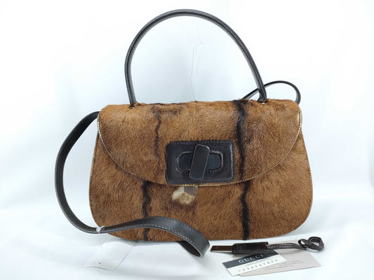 GUCCI Harako Bamboo Handbag Handbag