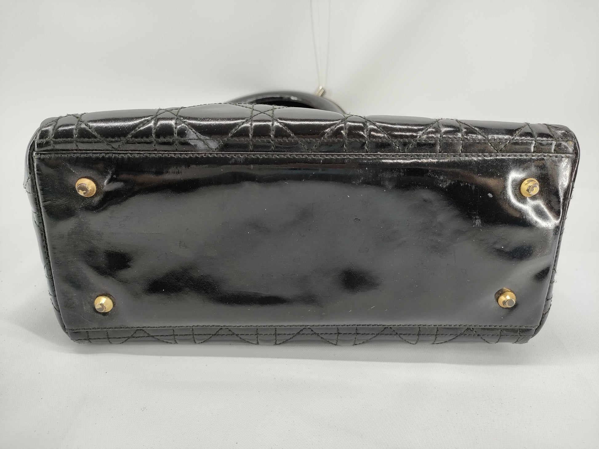 Dior Cannage Patent Leather Handbag