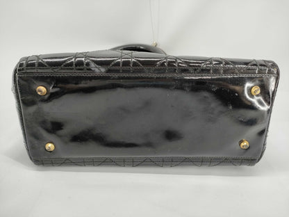 Dior Cannage Patent Leather Handbag